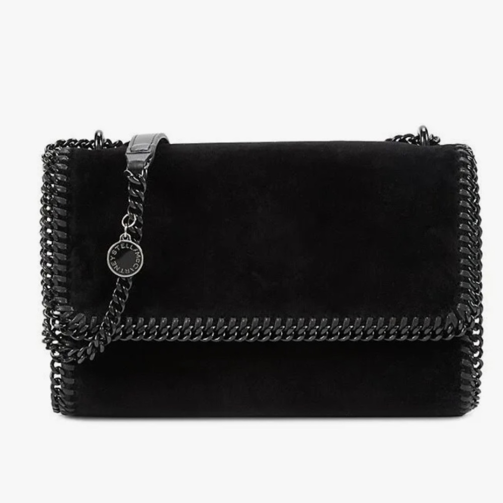 Stella McCartney Farabella vegan leather crossbody bag.